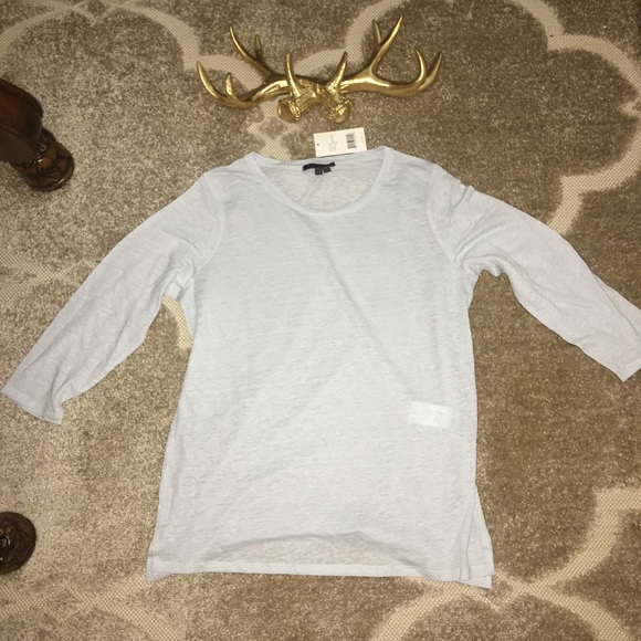 Vince pale blue linen top - Picture 5 of 6